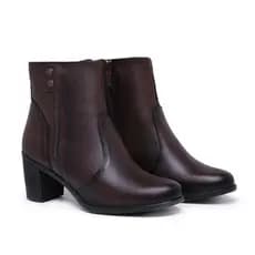 Botinha Bota Moda Feminina Inverno Cano Curto Com Zipper - Oferta!!