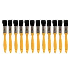 Kit 12 Trinchas 304 3/4 Polegada Cerdas Pretas