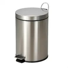 Lixeira de Aço Inox 5L Cromada com Pedal