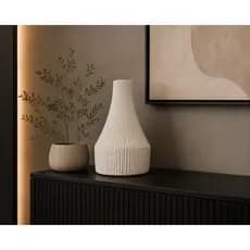 VASO DECORATIVO MODERNO EM RESINA TEXTURIZADA VASO DE RESINA CASO DE DECORAÇÃO DE CASA CLEAN