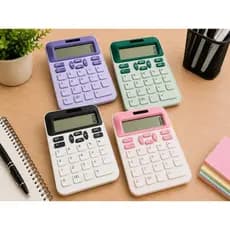 Calculadora de Mesa 12 Dígitos – Grande | Cores Pastel