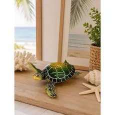 TARTARUGA DECORATIVA EM RESINA ENFEITE DE TARTARUGA ESTILO PRA ENFEITE DE PRAIA