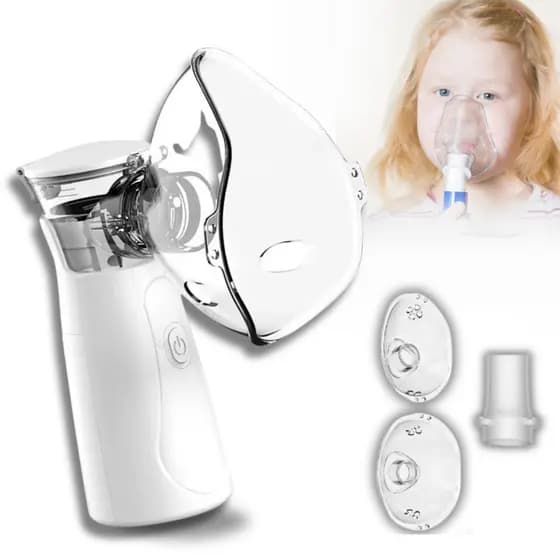 Nebulizador Inalador Portátil Ultrassônico Recarregável Adulto Infantil Silencioso Sem Fio