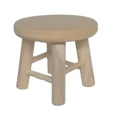 2 Mini Banquinho de Madeira MDF e Perna de Pinus Decoração Banqueta Mesa Festa infantil Centro de mesa
