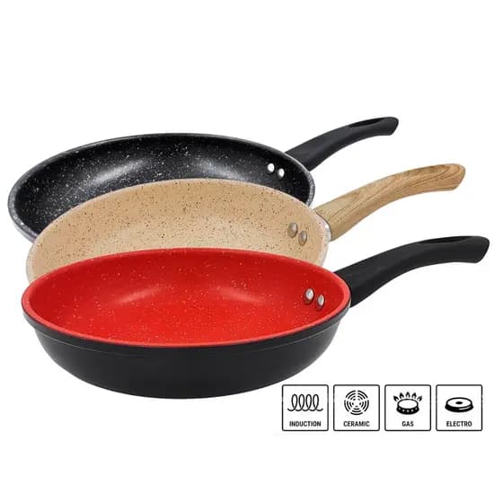 Frigideira Antiaderente Cerâmica Indução 20 cm Frigideira Indução Antiaderente