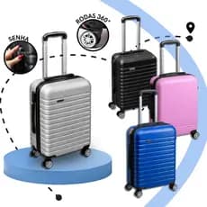 Mala de viagem Bordo 10KG Padrão Anac  Rodinhas 360 Bagagem de Mão