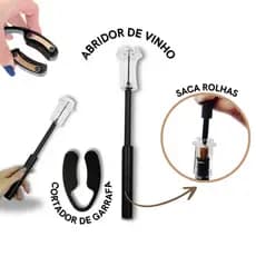 Bomba De Ar De Segurança Abridor De Garrafas Vinho Saca-Rolhas Pino De Aço Inoxidável Pressão