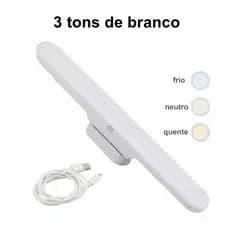 Luz LED Bastão Recarregável Sem Fio Com Suporte Magnético Touch