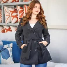 Sobretudo Feminino Longo Lã Batida Casaco Blusa De Frio Chique Modelo Viagem