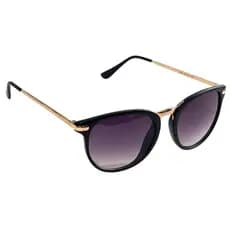 Óculos De Sol Feminino Luxo Preto Clássico Proteção Uv4