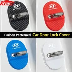 4 Unidades Hyundai Creta Capa Protetora Para Fechadura De Porta De Carro ABS Autoadesiva Manga Antiferrugem GS 2014-2018
