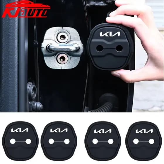 Produto Original 1 : 1 Para Carro , 4 Peças , Novo Amortecedor De Porta De Kia , Protetor De Fechadura Silicone , Adesiv