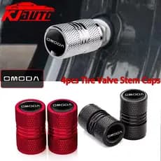 4 Pçs Omoda Tampas Da Válvula Do Carro Caso Haste Cobre De Poeira Roda De Alumínio Tampa Aro Pneu Para Chery C5 E5 S5 C9