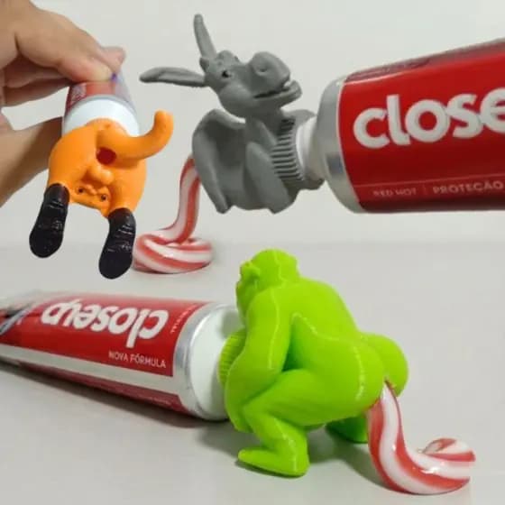 [O mais engraçado + Envio rápido!] Tampa de Pasta de Dente Shrek.