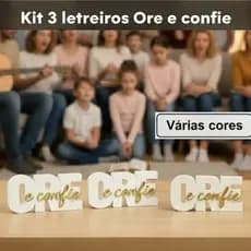 KIT DE LETREIROS DECORATIVOS RELIGIOSOS – Inspire sua casa com fé e boas energias!