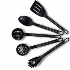 Conjunto De Espátula Nylon 5 Peças Pegador Para Servir