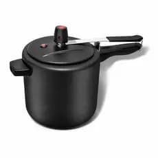 Panela de Pressão 10 Lts Preta Antiaderente Teflon 5 Camadas Interna e Externa