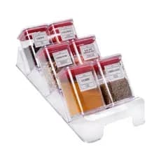 Kit Porta Condimentos Temperos Herméticos Suporte Plasútil