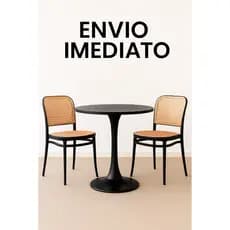 Kit 2 Cadeiras Rattan em Polipropileno MasterChair | Design Arabesco | Empilhável | 120kg