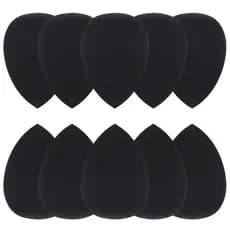 10pcs Aplicador De Maquiagem Preto Super Soft Sponge Powder Blender Misturador De Pó De Esponja Foundation Puff De