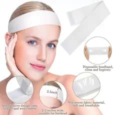 30 Peças Tiaras Descartáveis Para Rostos Spa Estiramento Não Tecido Macio Cuidados Com A Pele Faixas De Cabelo Salões Fe