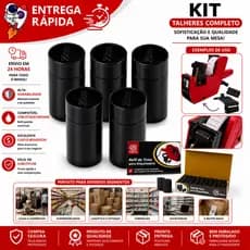 Kit 10 Refil de Tinta 20mm Para Precificadora Manual Universal Etiquetadora de Preço