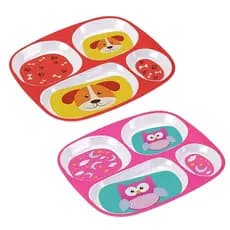Bandeja com Divisórias - Prato Infantil - Introdução Alimentar