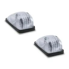 02 Lanterna Diante Seta Pisca Mb 608 Mbb608 Cristal Gf0210cr