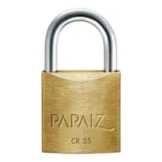 Cadeado Em Latão De Cr25 Com 2 Chaves Linha Clássica Papaiz