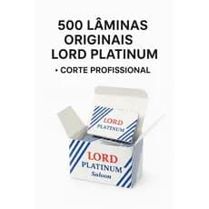 Lâminas de Barbear Lord Platinum Originais – Caixa com 500 Unidades | Corte Profissional e Durável