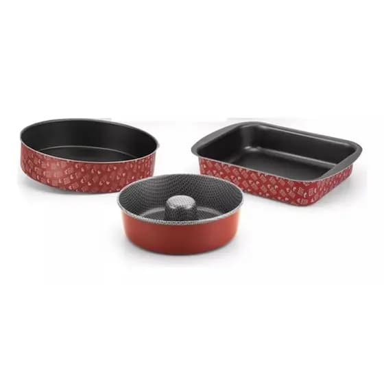 Conjunto De Formas Assadeiras 3 Peças Antiaderentes