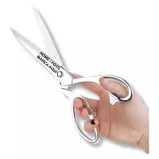 Tesoura De Costura Profissional Industrial Prata 24cm Personalizado