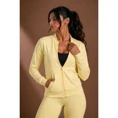Jaqueta Fitness Feminina Bomber Estilosa Academia Suplex Premium