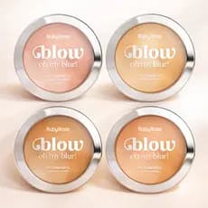 Pó Compacto Ruby Rose Glow Oh My Blur – Acabamento Natural Efeito Blur Matte