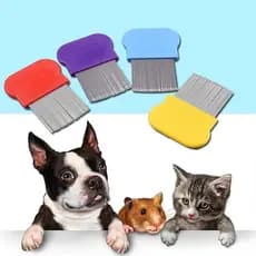 Pente Fino Anti Pulgas Tira Pulgas Carrapatos Remelas Remove Pelos Mortos Cachorro Gato Higiene Pet