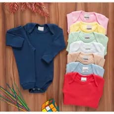 Kit Roupa De Bebe 6 Pçs Conjunto Body Manga longa Canelado E Mijão Barato Enxoval