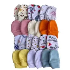 Kit 6 Pares Luvinhas para bebês 100% Algodão Fio 30 Premmium