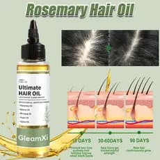 Óleo De Crescimento Capilar De Alecrim , Controle De Frizz , Reparação , Líquido Refrescante , Cuidados Com Os Cabelos ,