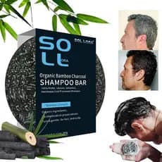 Barras De Shampoo Para Cabelo Cinza Cobertura De Hidratante Sólido Carvão Natural Limpeza Profunda xurit3br