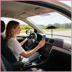 Guarda-Chuva Para Celular , Base Adesiva Com Isolamento Térmico Bloqueio Solar Sedan , Caravana , RV , wanaybr