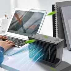 Ventilador Adesivo Do De Ar Veículo Da Montagem 12V , Refrigerador Portátil Condicionador Carro Com Tanque De Água Embut