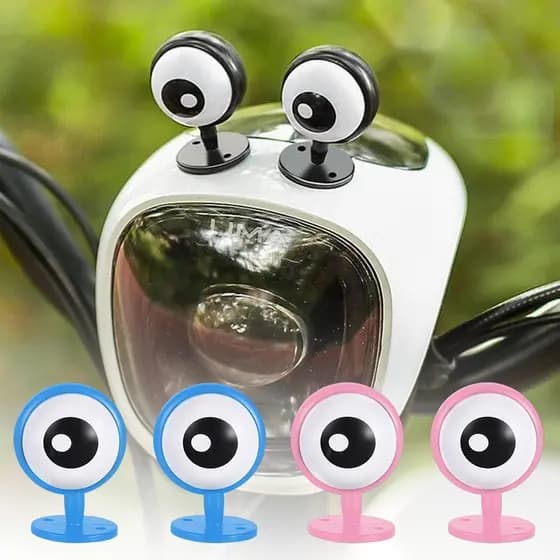 Capacetes De Motocicleta Decoração Pequeno Pingente Boneca Carro Elétrico Olho Personalidade Bateria Krenabr