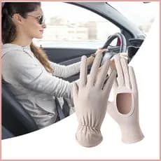 Luvas UV Dedo Cheio Proteção Solar De Condução Gelo Seda Touchscreen Capa Mão Resfriamento Ciclismo Krenabr