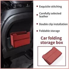 Organizador De Porta De Carro Dobrável , Acessórios Para Veículos , Suporte Chaves De Smartphone , Lata De Lixo , Caixa