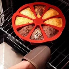 Moldes De Bolo De Silicone Arco-Íris Molde Antiaderente 8 Cavidades Triângulo Scone Pan Para Pão De Milho Brownies Muffi