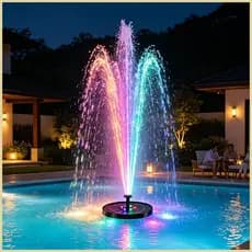 Fonte Para Banho De Pássaros Movido A Energia Solar Flutuante Decoração De Jardim Crianças Brinquedos De Água Ao Ar Livr