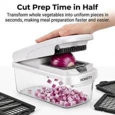Picador De Alimentos Seguro Destacável Base Antiderrapante Multifuncional Picadores E Dicers Para Salada Cenoura Pepino