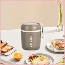 Jarra Térmica Para Alimentos , Recipiente Térmico De Aço Inoxidável A Vácuo , Lancheira Reutilizável Grande Isolado alpi
