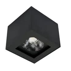 Spot de Sobrepor Quadrado Direcionável 1xAR111 16x16x10cm D&D Iluminação Preto