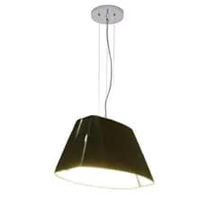 Pendente Acrilico Brighton 50x30x27cm 1xE27 D&D Iluminação Preto